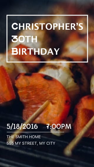 Text Message Invite Designs for 30th Bday Bash