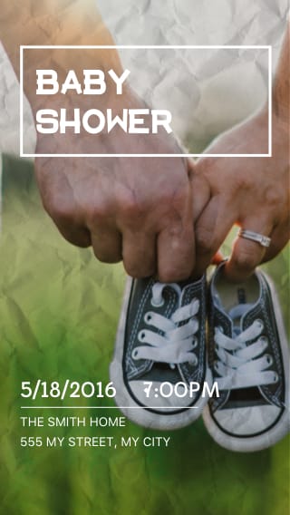 Text Message Invite Designs for Baby Shower