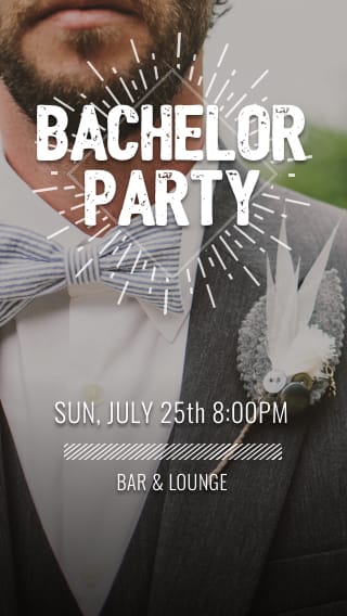 Text Message Invite Designs for Groomsman Bachelor Party