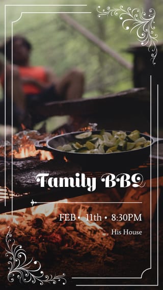 Text Message Invite Designs for Family Barbecue