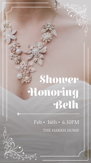 Text Message Invite Designs for Honor the Bride Bridal Shower
