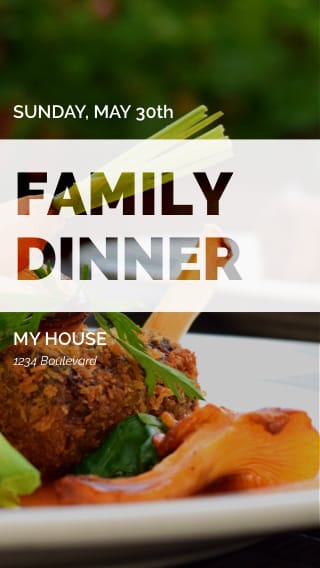 Text Message Invite Designs for Family Picnic Dinner