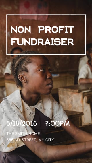 Text Message Invite Designs for Nonprofit Fundraiser