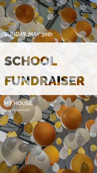 Text Message Invite Designs for School Fundriaser