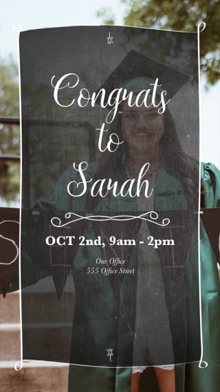Text Message Invite Designs for Congrats to the Grad