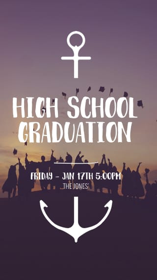 Text Message Invite Designs for High Scool Graduation