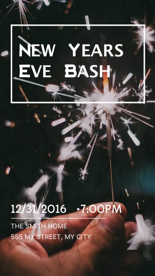 Text Message Invite Designs for New Year's Eve Bash