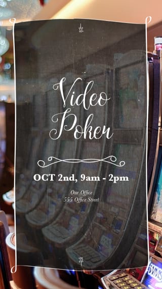 Text Message Invite Designs for Video Poker Night