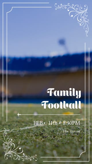 Text Message Invite Designs for Flag Football