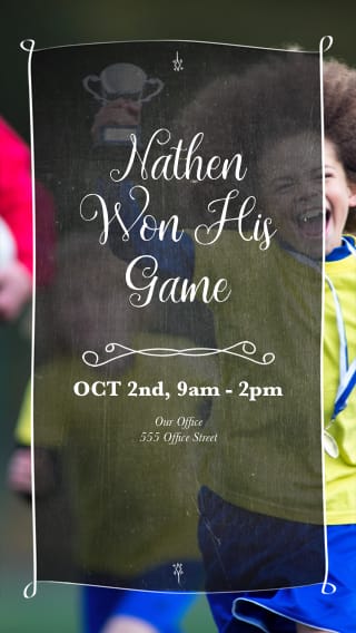 Text Message Invite Designs for Soccer Tournaments