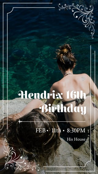 Text Message Invite Designs for Sweet Sixteen Surprise Party