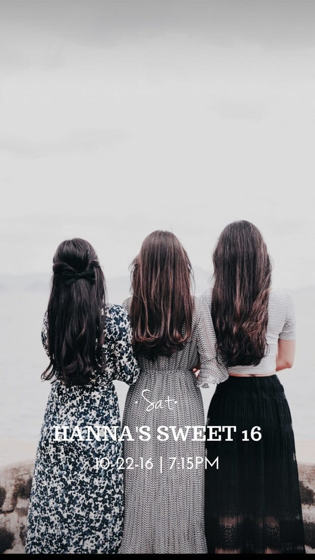 Text Message Invite Designs for Celebrate My Sweet Sixteen