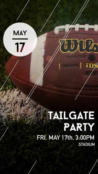 Text Message Invite Designs for Tailgate Barbecue