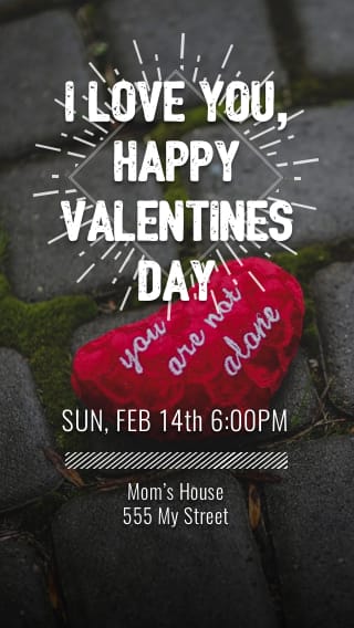 Text Message Invite Designs for I love you Date Night