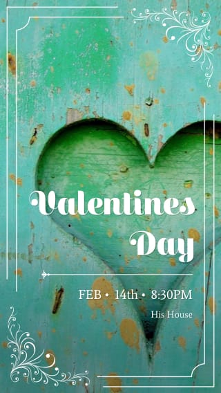 Text Message Invite Designs for Valentine's Night