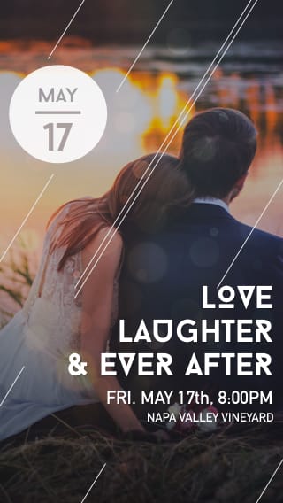 Text Message Invite Designs for Love, Laughter, Happily Ever After