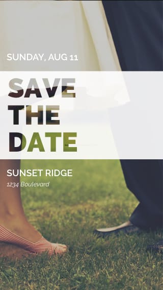 Text Message Invite Designs for We're Getting Married Save the Date